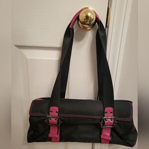 Franco Sarto pink and black purse